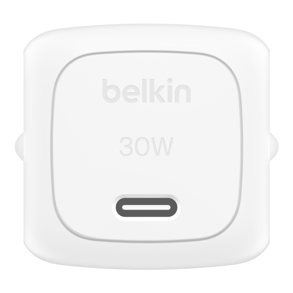 מטען קיר Belkin BoostCharge 30W WCA008 עם יציאת USB-C – תקן USB-PD 3.1 והגנת SmartProtect 4 Belkin BoostCharge 30W מטען קיר USB-C 4