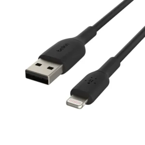 כבל טעינה וסנכרון Lightning ל-USB-A באורך 1 מטר Belkin BoostCharge CAA001 – מאושר MFi למכשירי Apple