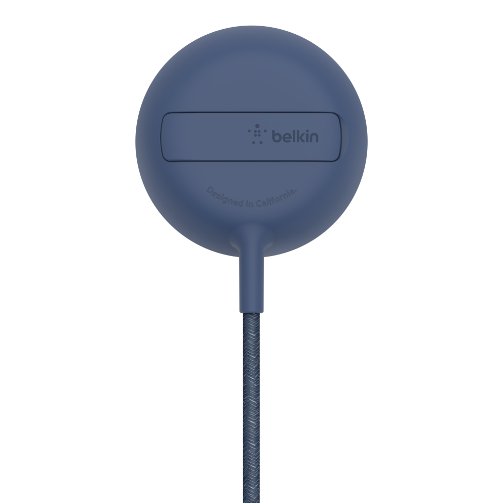 משטח טעינה מגנטי לאייפון Belkin BoostCharge MagSafe 15W – מעמד קופץ מובנה וכבל קלוע באורך 2 מטר 4 Belkin BoostCharge MagSafe 15W משטח טעינה מגנטי 4