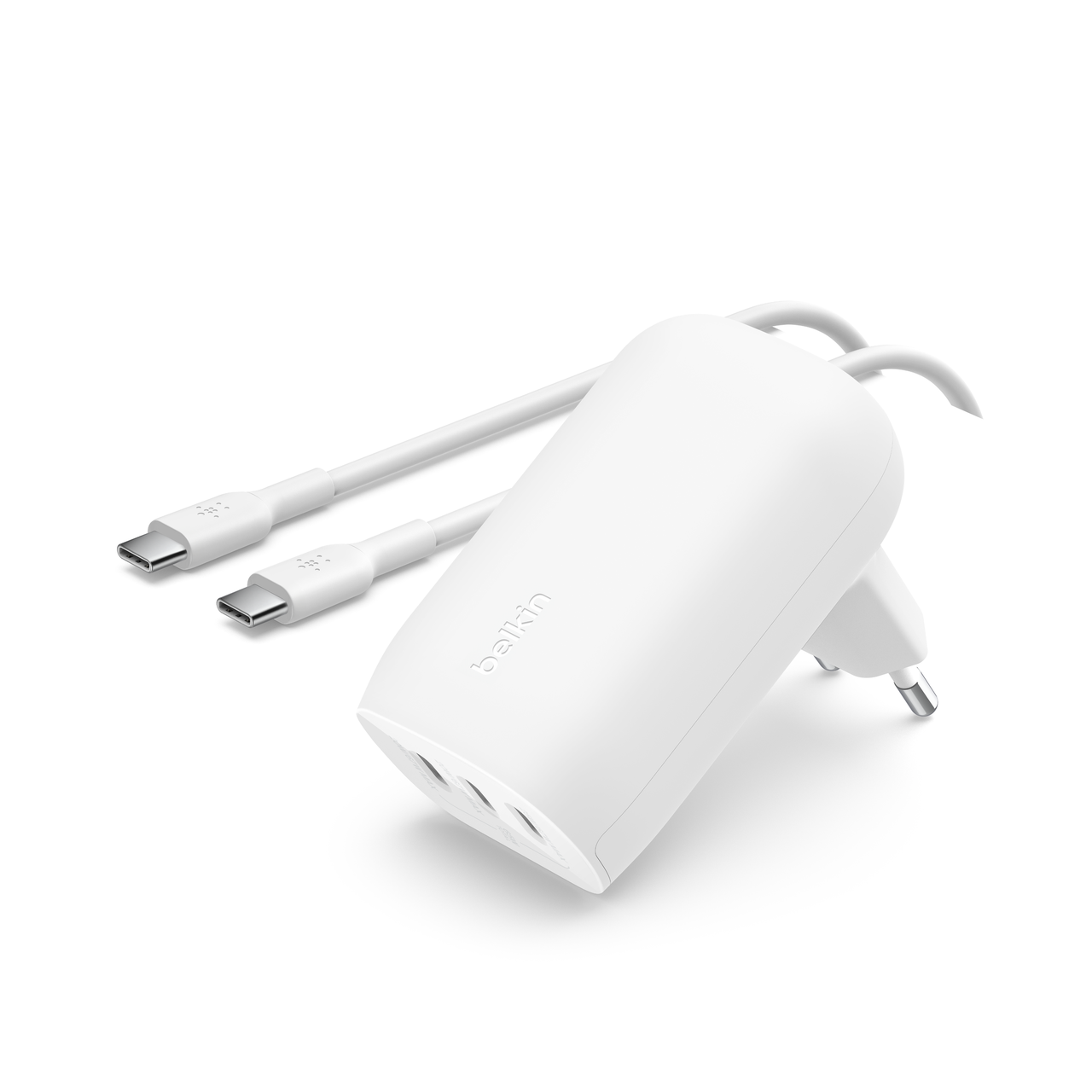 מטען קיר Belkin BoostCharge WCC002 בהספק 67W – שלוש יציאות USB-C עם PD 3.1 ו-PPS לשלושה מכשירים 5 Belkin BoostCharge WCC002 מטען קיר 67W 5