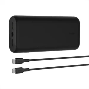 מטען נייד 20,000mAh Belkin BoostCharge 20W PD – 3 יציאות USB‑C ו‑2×USB‑A