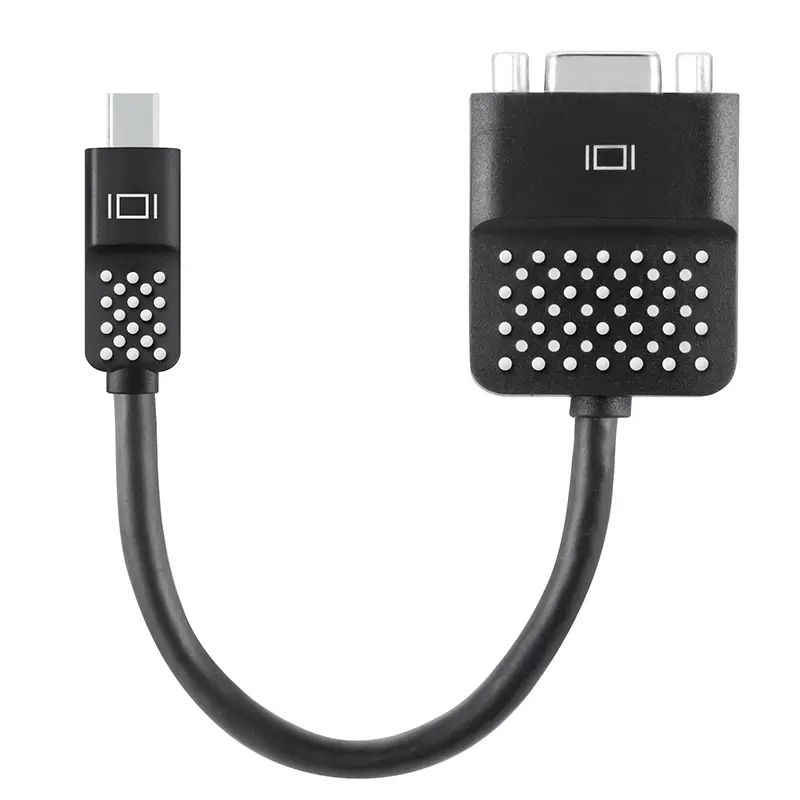 מתאם Belkin Mini DisplayPort ל-VGA – חיבור MacBook למסך או למקרן, כבל גמיש ועמיד למתיחה 1 Belkin F2CD028 מתאם Mini DisplayPort ל-VGA