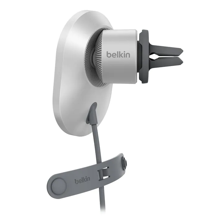 מטען אלחוטי מגנטי לרכב Belkin Qi2 15W – תואם MagSafe לאייפון 12 ומעלה, כולל מתאם מצת 20W 2 Belkin Qi2 Car Charger מטען אלחוטי מגנטי לרכב 2