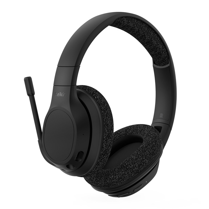 אוזניות Over-Ear אלחוטיות Belkin SoundForm Adapt עם מיקרופון בום Flip-to-Mute – Multipoint ועד 65 שעות 1 Belkin SoundForm Adapt אוזניות Over-Ear עם מיקרופון