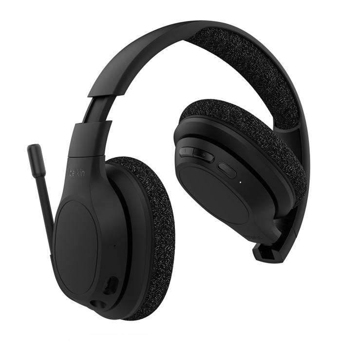 אוזניות Over-Ear אלחוטיות Belkin SoundForm Adapt עם מיקרופון בום Flip-to-Mute – Multipoint ועד 65 שעות 3 Belkin SoundForm Adapt אוזניות Over-Ear עם מיקרופון 3