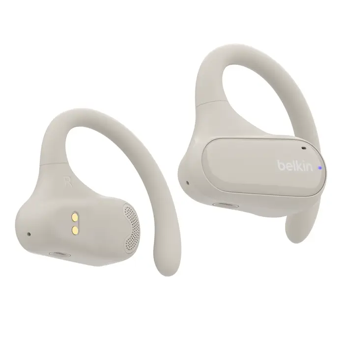 אוזניות Open-Ear אלחוטיות Belkin SoundForm ClearFit TWS – עיצוב פתוח לספורט, עד 26 שעות ועמידות IPX5 6 Belkin SoundForm ClearFit אוזניות Open-Ear 6