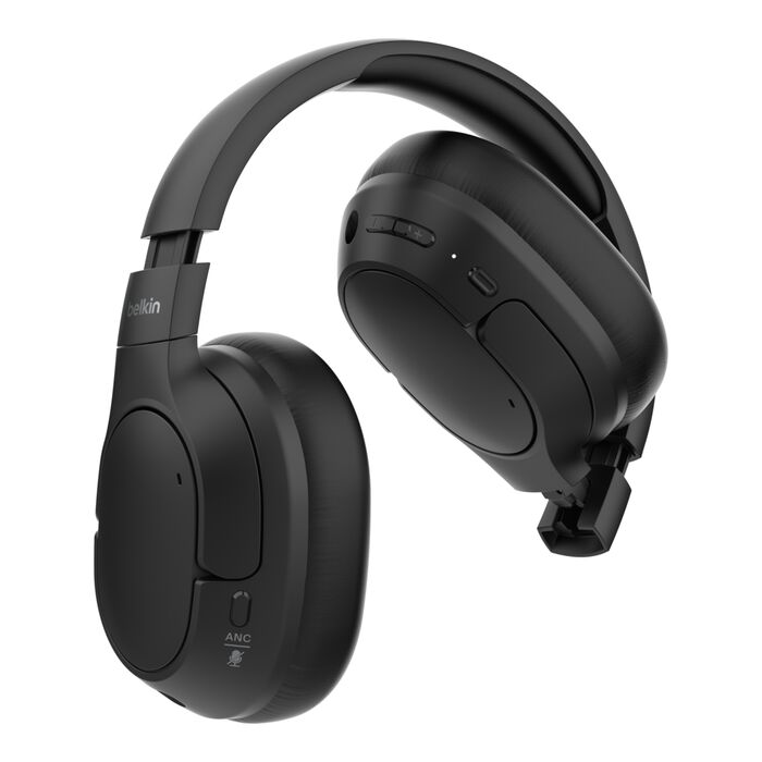 אוזניות קשת אלחוטיות Belkin SoundForm Isolate עם ANC היברידי – עד 60 שעות סוללה, Bluetooth 5.4 ו-Multipoint 6 Belkin SoundForm Isolate אוזניות קשת עם ANC 6