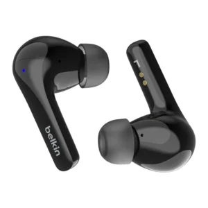 אוזניות TWS אלחוטיות Belkin SoundForm Motion – מארז טעינה אלחוטית, 4 מיקרופונים עם ENC ועמידות IPX5