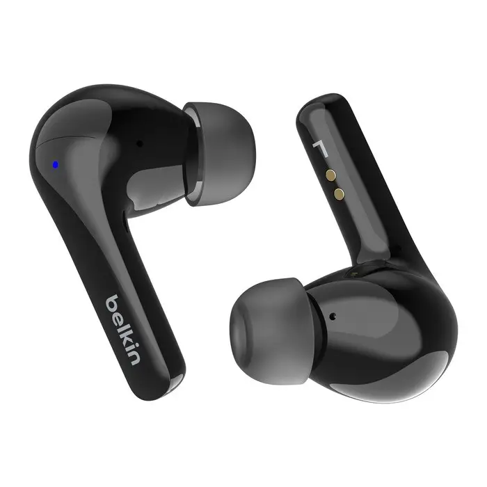 אוזניות TWS אלחוטיות Belkin SoundForm Motion – מארז טעינה אלחוטית, 4 מיקרופונים עם ENC ועמידות IPX5 1 Belkin SoundForm Motion אוזניות TWS