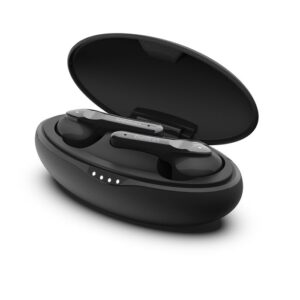 אוזניות אלחוטיות Belkin SoundForm Move Plus – עד 24 שעות, IPX5 וקייס עם טעינה אלחוטית