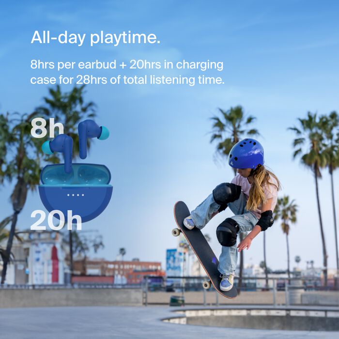 אוזניות אלחוטיות לילדים Belkin SoundForm Nano 2 – הגבלת עוצמה ל-85dB, עד 28 שעות ו-IPX5 7 Belkin SoundForm Nano 2 אוזניות אלחוטיות לילדים 7