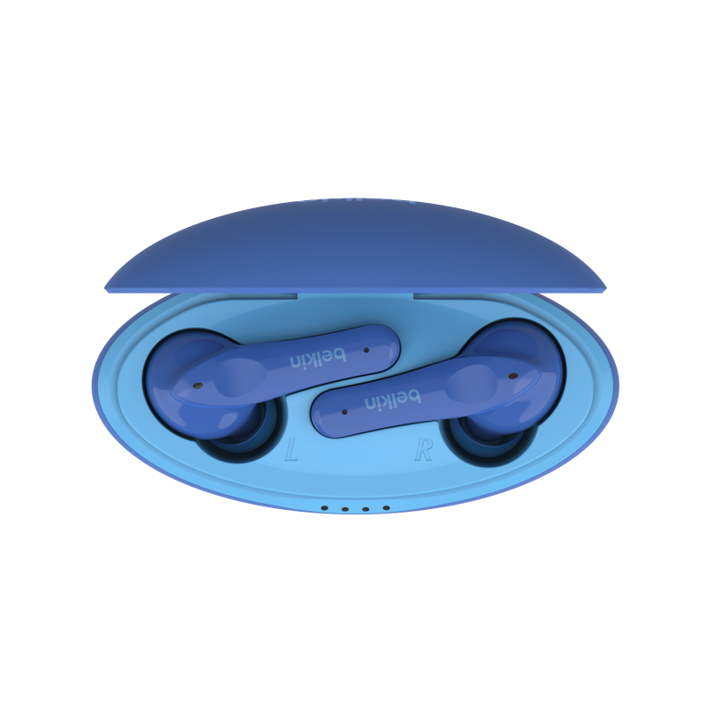 אוזניות TWS לילדים Belkin SoundForm Nano – הגבלת עוצמה ל-85dB, עמידות IPX5 ועד 24 שעות עם המארז 4 Belkin SoundForm Nano אוזניות TWS לילדים 4