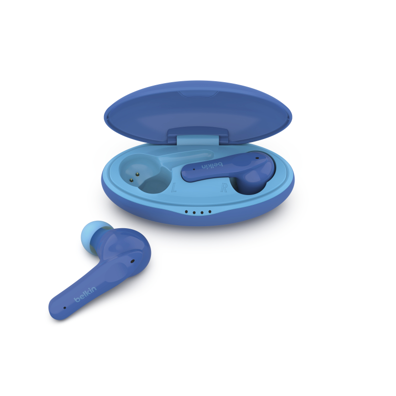 אוזניות TWS לילדים Belkin SoundForm Nano – הגבלת עוצמה ל-85dB, עמידות IPX5 ועד 24 שעות עם המארז 5 Belkin SoundForm Nano אוזניות TWS לילדים 5