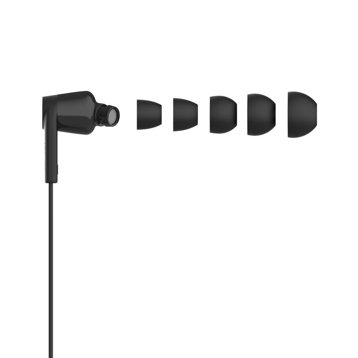 אוזניות חוטיות USB-C Belkin SoundForm Earbuds – מיקרופון מובנה, הגבלת עוצמה ל-85dB ו-IPX5 3 Belkin SoundForm Earbuds USB-C אוזניות חוטיות 3