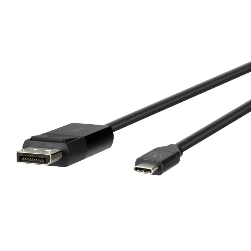 כבל Belkin USB-C ל-DisplayPort באורך 1.8 מטר – תמיכה ב-4K@60Hz וחיבור Plug & Play ללא התקנה 1 כבל Belkin USB-C ל-DisplayPort באורך 1.8 מטר