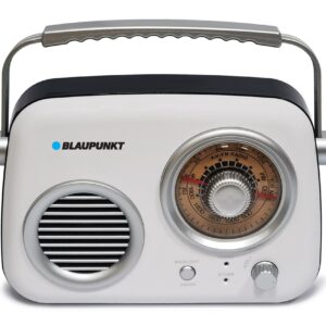 רדיו נייד בעיצוב רטרו Blaupunkt BP-1550 – AM/FM, Bluetooth וסוללה נטענת מובנית