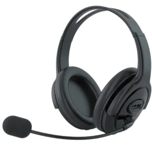 אוזניות למחשב עם מיקרופון Blaupunkt BP-3200PC-C – חיבור USB-C, כפתור השתקה ו-160 גרם בלבד