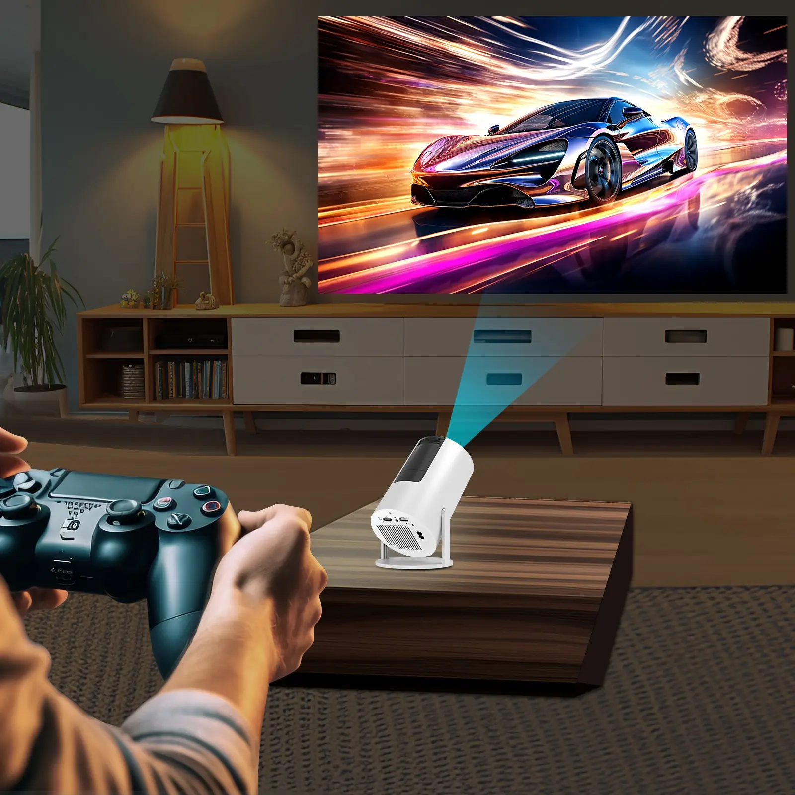 מקרן LED ביתי Blaupunkt BP-5094X עם Android TV מובנה – HD 720p והקרנה עד 150 אינץ׳ 5 Blaupunkt BP-5094X מקרן Android TV 5