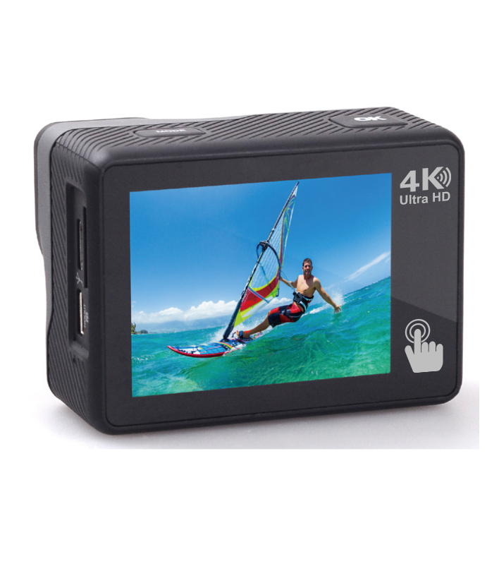 מצלמת אקסטרים Blaupunkt BP-6400T עם מסך מגע – 4K, Wi-Fi, זווית 170° ומארז עמיד למים עד 30 מ׳ 1 Blaupunkt BP-6400T מצלמת אקסטרים 4K