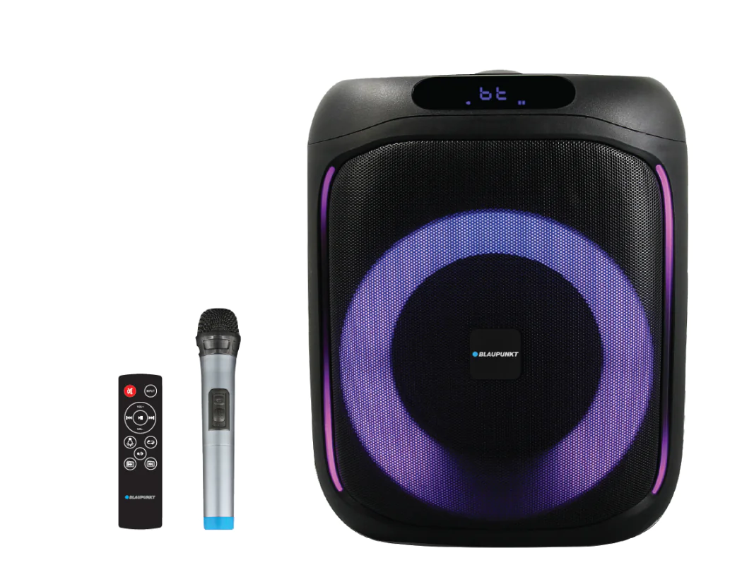 רמקול מסיבות Bluetooth נייד Blaupunkt PartySpeaker 1100 – 30W, תאורה צבעונית, מיקרופון אלחוטי ושלט 1 Blaupunkt PartySpeaker 1100 רמקול מסיבות