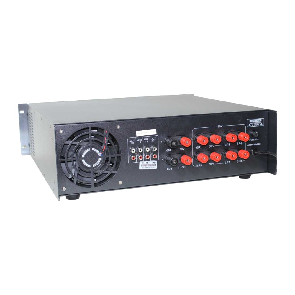 מגבר כריזה 8 אזורים 1000W RMS עם בלוטות׳ ו-USB – BTS AMP1500W-8Z 4 מגבר כריזה 8 אזורים 1000W RMS עם בלוטות׳ ו-USB – BTS AMP1500W-8Z – תמונה 3