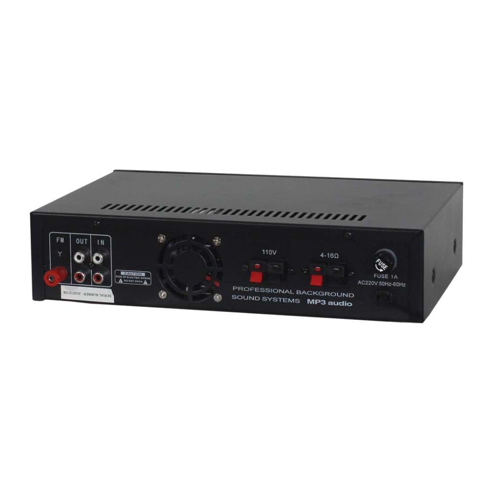 מגבר כריזה 50W עם בלוטות׳, רדיו ונגן USB – BTS AMP50 BT 3 מגבר כריזה 50W עם בלוטות׳, רדיו ונגן USB – BTS AMP50 BT – תמונה 2