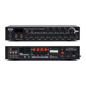מגבר 4 אזורים 4×80W עם בלוטות׳, רדיו ו-USB – BTS K480