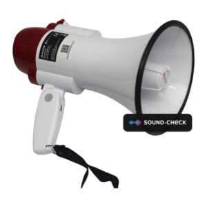 מגפון 10W קל עם מיקרופון מובנה וסירנה – BTS MEGAPHONE 10W