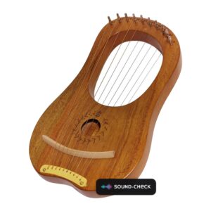 נבל עץ 10 מיתרים – מהגוני – Caesar HARP-10 MAHOGANY