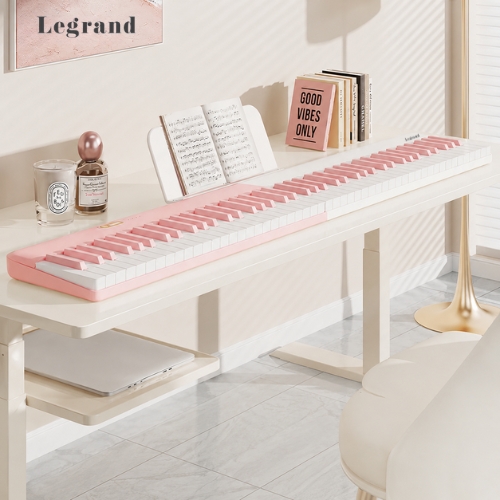פסנתר דיגיטלי מגנטי נייד LEGRAND MK220 ורוד-לבן – 88 קלידים, מתפרק מגנטית, 3.3 ק״ג 3 פסנתר דיגיטלי מגנטי נייד LEGRAND MK220 ורוד לבן – 88 קלידים, מתפרק מגנטית, 3.3 ק״ג