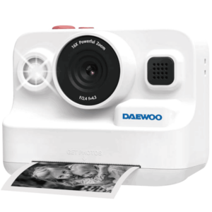 מצלמה מדפיסה לילדים Daewoo DA-6460K – הדפסה תרמית מיידית ללא דיו, מסך 2.4 אינץ׳ ווידאו Full HD