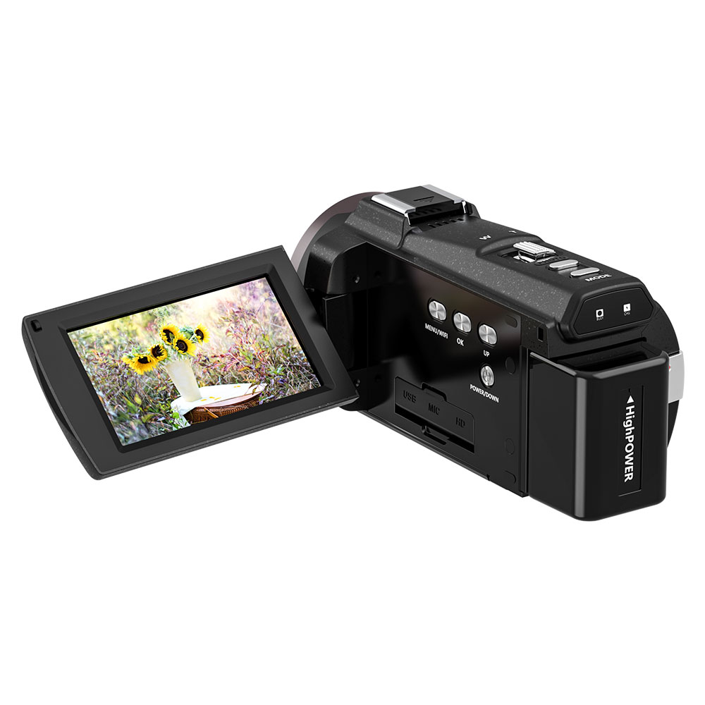 מצלמת וידאו Daewoo DA-6470 – צילום 4K ב-60fps, זום עד 16X, מסך 3 אינץ׳ והעברת קבצים ב-Wi-Fi 2 Daewoo DA-6470 מצלמת וידאו 4K 2