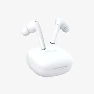 אוזניות TWS אלחוטיות Defunc TRUE ENTERTAINMENT – סאונד 3D, השהיה נמוכה 60ms, עד 30 שעות, לבן