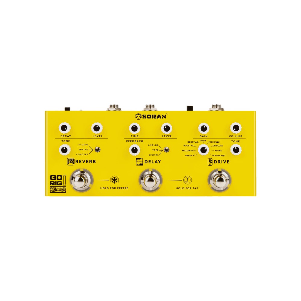 מולטי-אפקט נטען לגיטרה SORAN Go Rig I JCMS-G3A 1 מולטי-אפקט נטען לגיטרה SORAN Go Rig I JCMS-G3A