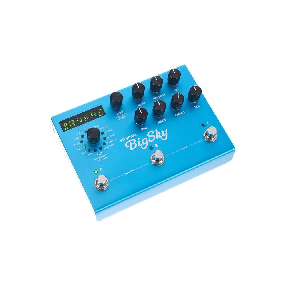 פדל ריוורב Strymon BigSky – 12 מכונות ריוורב, 300 פריסטים ו-MIDI 3 Strymon BigSky – פדל ריוורב לגיטרה, תמונה 3
