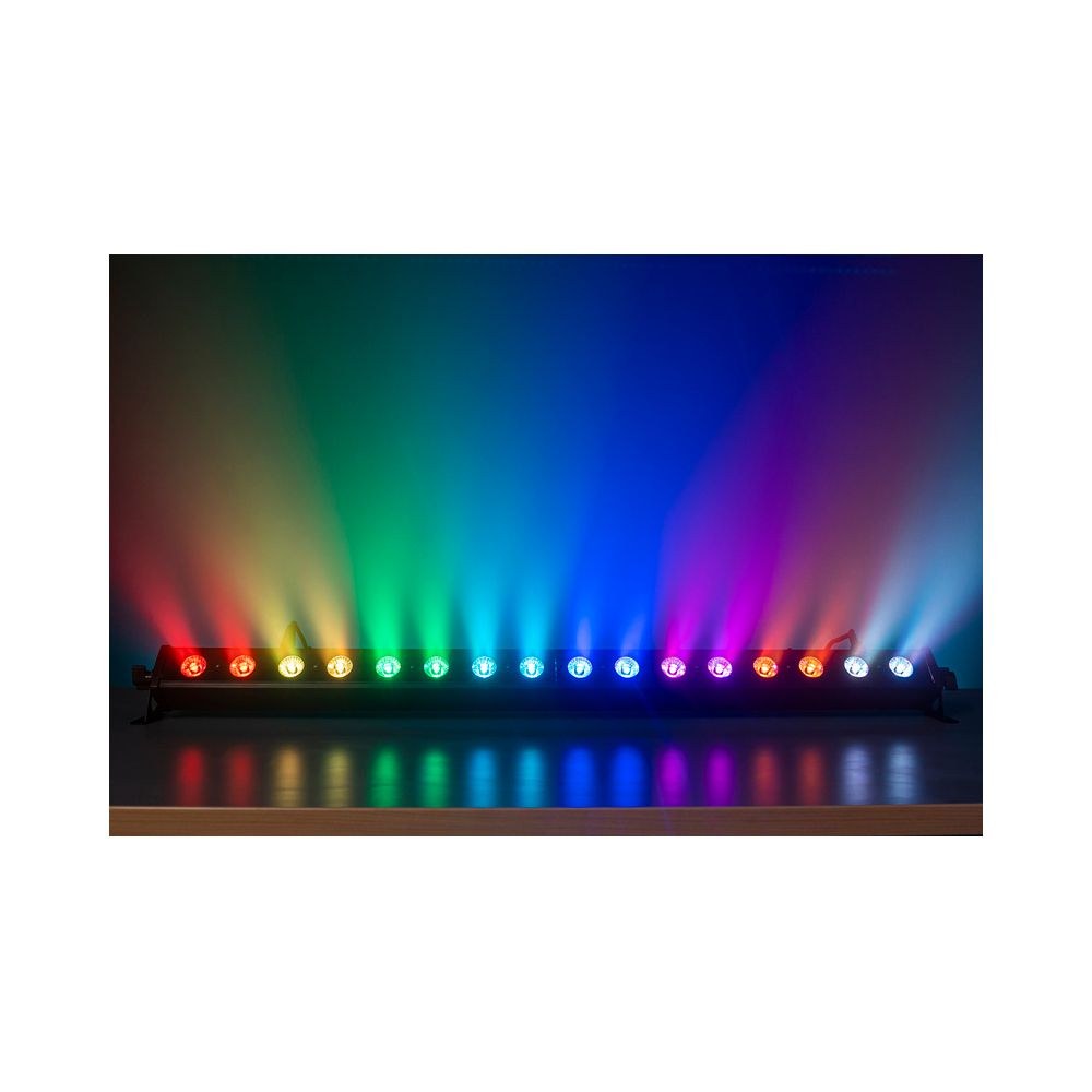 בר לד Fun Generation 16×3W RGB – 8 מקטעים, DMX, מצב מוזיקה, ללא מאוורר, כולל 4 תושבות (יבוא בלעדי) 5 בר הלד 16×3W – בר לד, תמונה 5