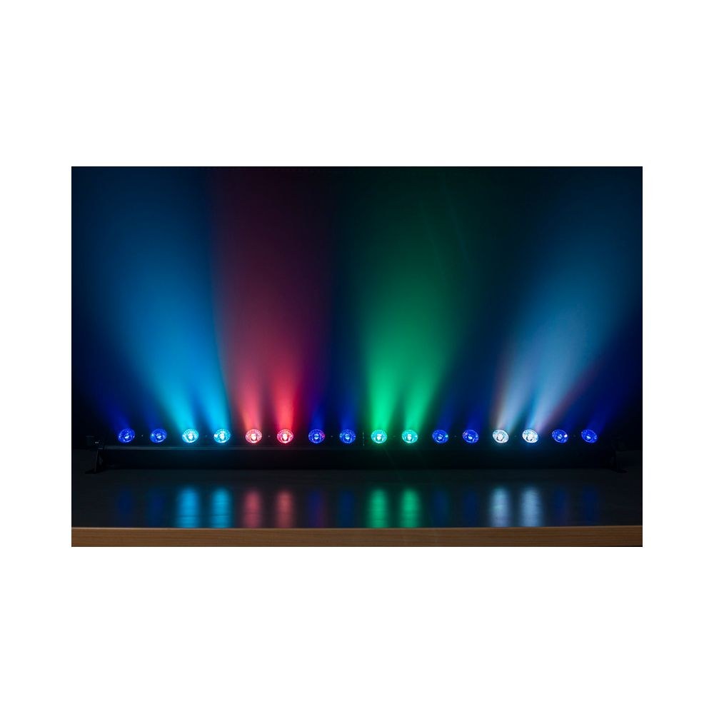 בר לד Fun Generation 16×3W RGB – 8 מקטעים, DMX, מצב מוזיקה, ללא מאוורר, כולל 4 תושבות (יבוא בלעדי) 6 בר הלד 16×3W – בר לד, תמונה 6