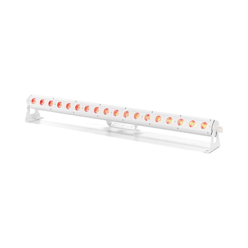 בר לד Stairville 18×3W RGB בגוף לבן – 18 לדים בשליטה נפרדת, ללא מאוורר, DMX עד 54 ערוצים 1 בר לד Stairville 18×3W RGB בגוף לבן – 18 לדים בשליטה נפרדת, ללא מאוורר, DMX עד 54 ערוצים