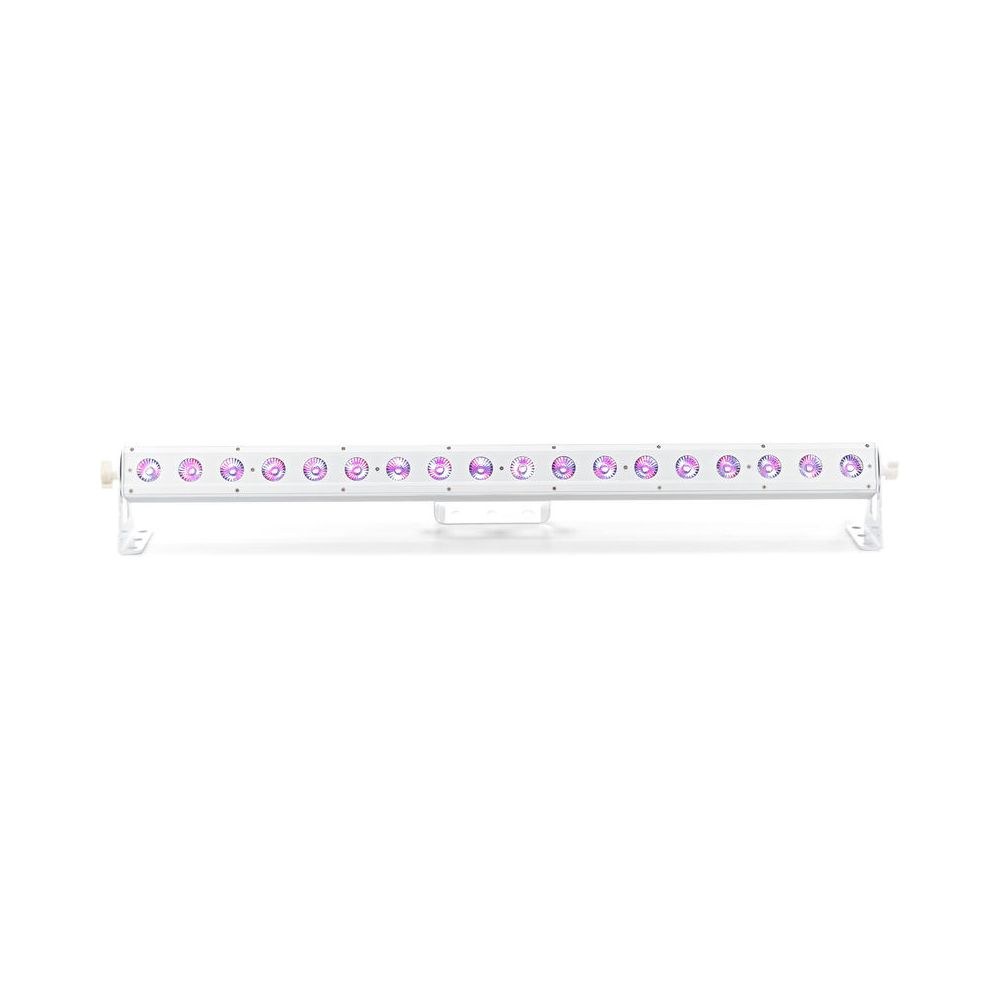 בר לד Stairville 18×3W RGB בגוף לבן – 18 לדים בשליטה נפרדת, ללא מאוורר, DMX עד 54 ערוצים 2 בר הלד הלבן 18×3W – בר לד, תמונה 2