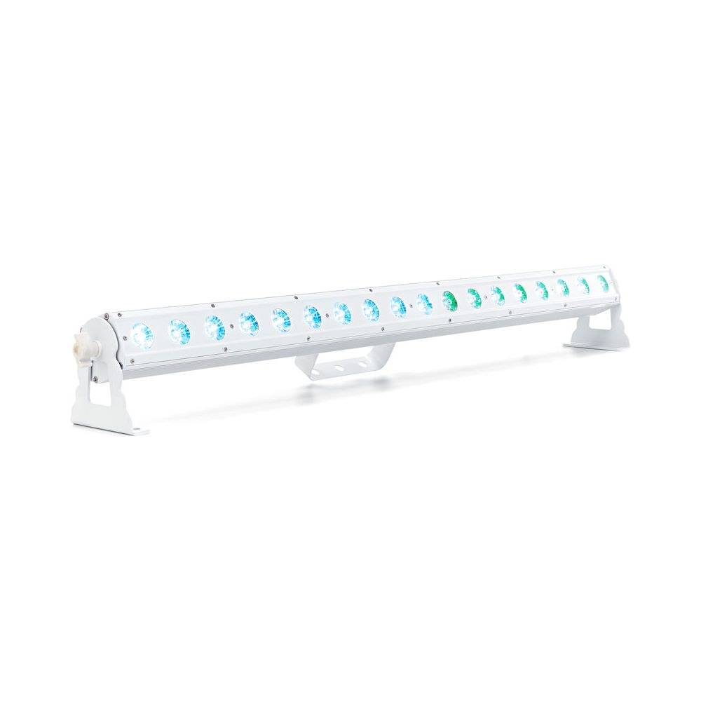 בר לד Stairville 18×3W RGB בגוף לבן – 18 לדים בשליטה נפרדת, ללא מאוורר, DMX עד 54 ערוצים 3 בר הלד הלבן 18×3W – בר לד, תמונה 3