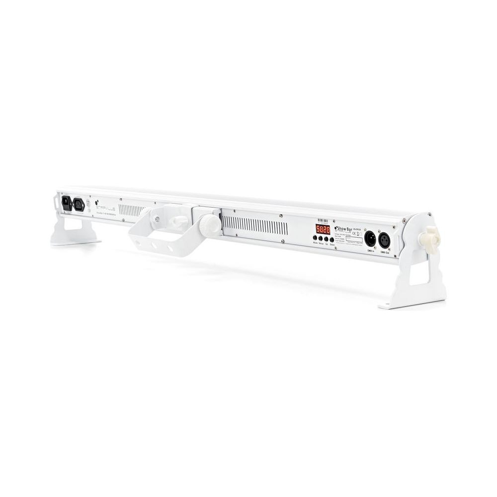 בר לד Stairville 18×3W RGB בגוף לבן – 18 לדים בשליטה נפרדת, ללא מאוורר, DMX עד 54 ערוצים 4 בר הלד הלבן 18×3W – בר לד, תמונה 4