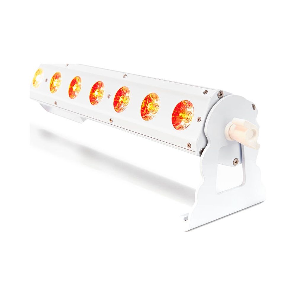 בר לד Stairville 18×3W RGB בגוף לבן – 18 לדים בשליטה נפרדת, ללא מאוורר, DMX עד 54 ערוצים 7 בר הלד הלבן 18×3W – בר לד, תמונה 7