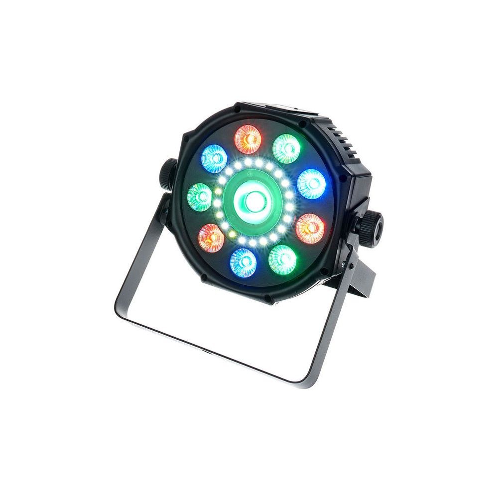 אפקט תאורה Stairville – 9 לדים RGB+UV, טבעת פיקסלים עם סטרוב, DMX ושליטה לפי מוזיקה 2 אפקט הטבעת עם הסטרוב – אפקט תאורה, תמונה 2