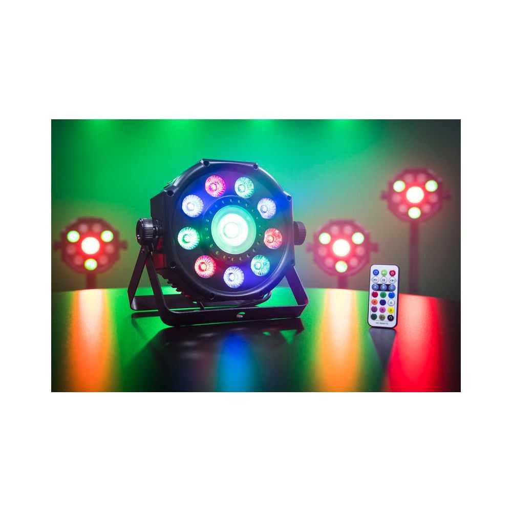 אפקט תאורה Stairville – 9 לדים RGB+UV, טבעת פיקסלים עם סטרוב, DMX ושליטה לפי מוזיקה 5 אפקט הטבעת עם הסטרוב – אפקט תאורה, תמונה 5