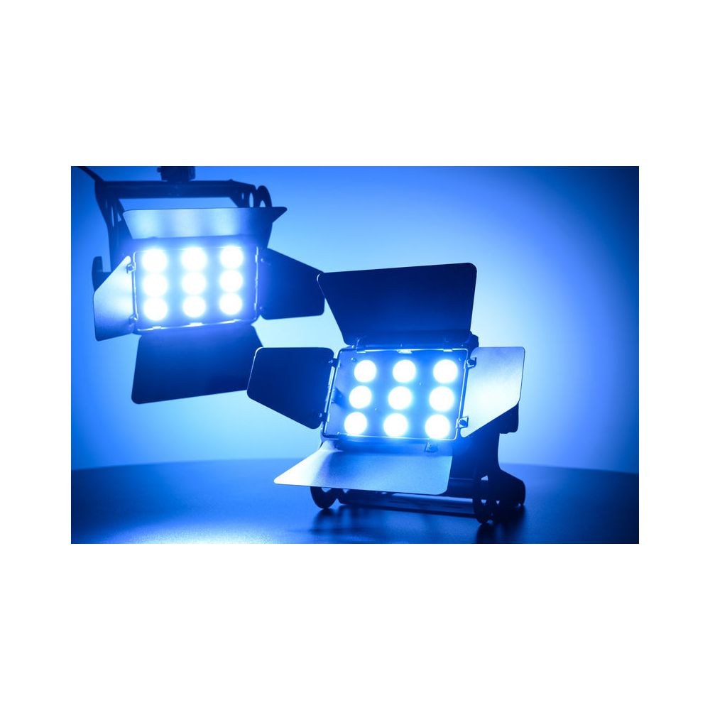 פנס הצפה לד Stairville 9×8W RGBW – תאורה נמוכה וחזיתית לבמה, 35°, DMX, מצב מוזיקה, דלתות אסם 6 פנס ההצפה הלד הקומפקטי – פנס הצפה לד, תמונה 6