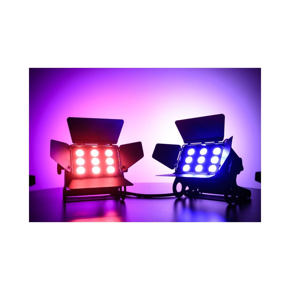 פנס הצפה לד Stairville 9×8W RGBW – תאורה נמוכה וחזיתית לבמה, 35°, DMX, מצב מוזיקה, דלתות אסם 7 פנס ההצפה הלד הקומפקטי – פנס הצפה לד, תמונה 7