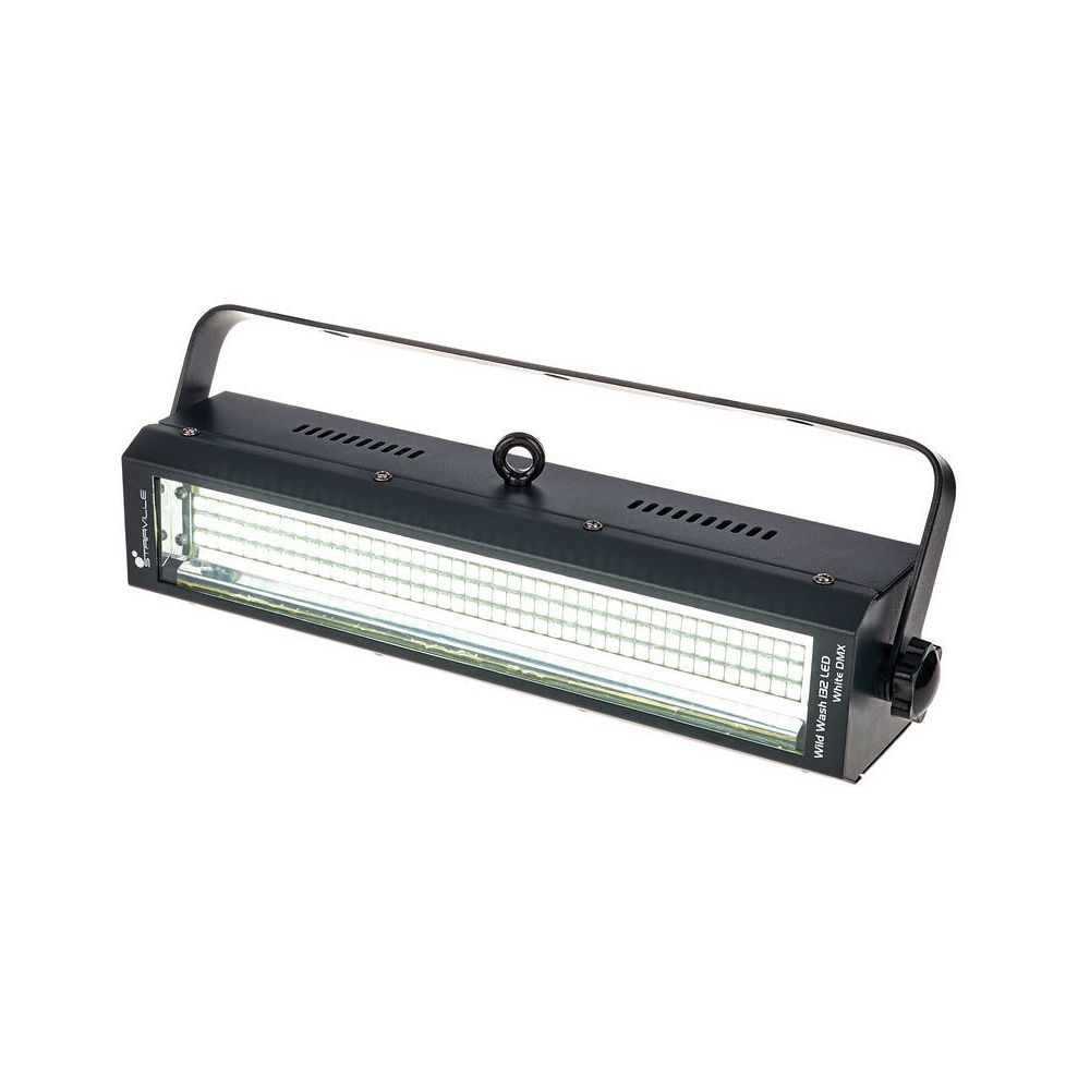 פנס לד רב-תכליתי Stairville Wild Wash 132 – 132 לדים בלבן קר, הצפה, בלינדר וסטרובו, DMX 1 פנס לד רב-תכליתי Stairville Wild Wash 132 – 132 לדים בלבן קר, הצפה, בלינדר וסטרובו, DMX