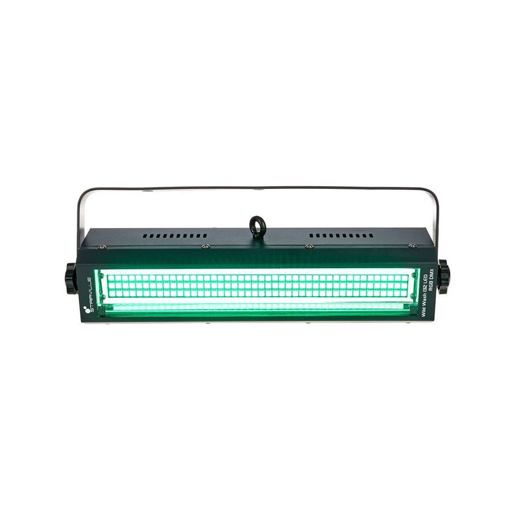 פנס לד RGB רב-תכליתי Stairville Wild Wash 132 – 132 לדים, הצפה, שטיפת קיר, בלינדר וסטרובו, DMX 2 ה-Wild Wash הצבעוני – פנס לד RGB רב-תכליתי, תמונה 2