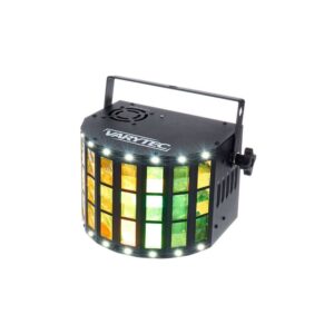 אפקט דרבי לד Varytec עם סטרוב – 4×3W RGBW ו-16 לדים לבנים, DMX, מוזיקה, שלט רחוק