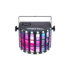 אפקט דרבי לד Varytec עם סטרוב – 4×3W RGBW ו-16 לדים לבנים, DMX, מוזיקה, שלט רחוק